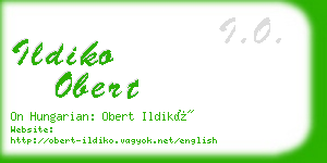 ildiko obert business card